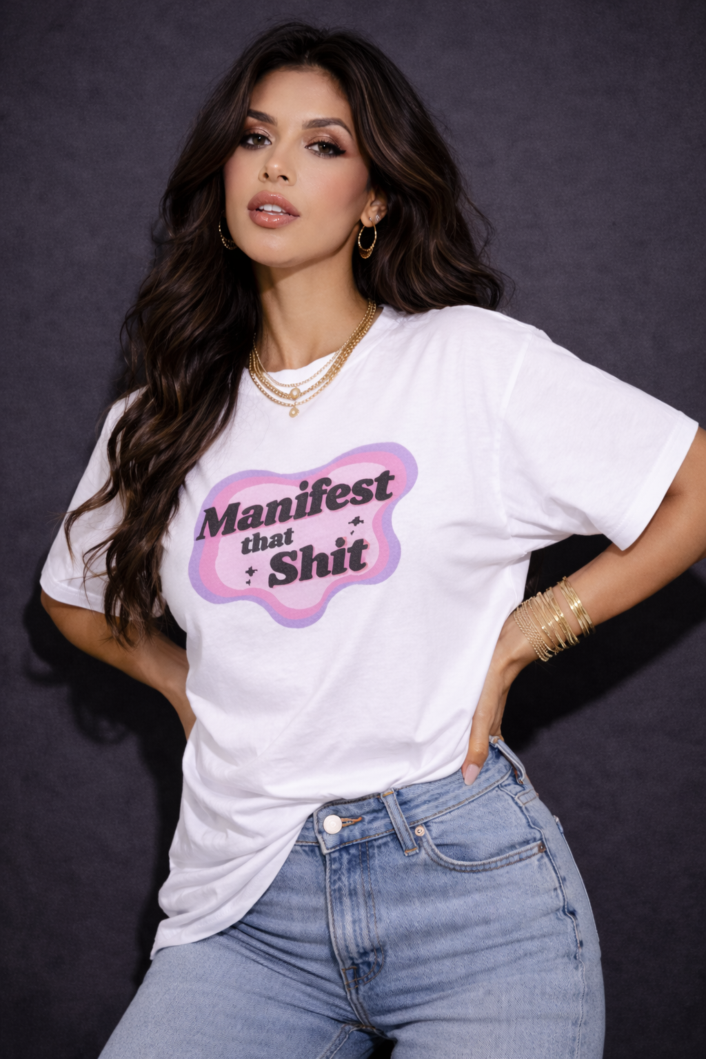 Manifest That Shit Oversized T-Shirt