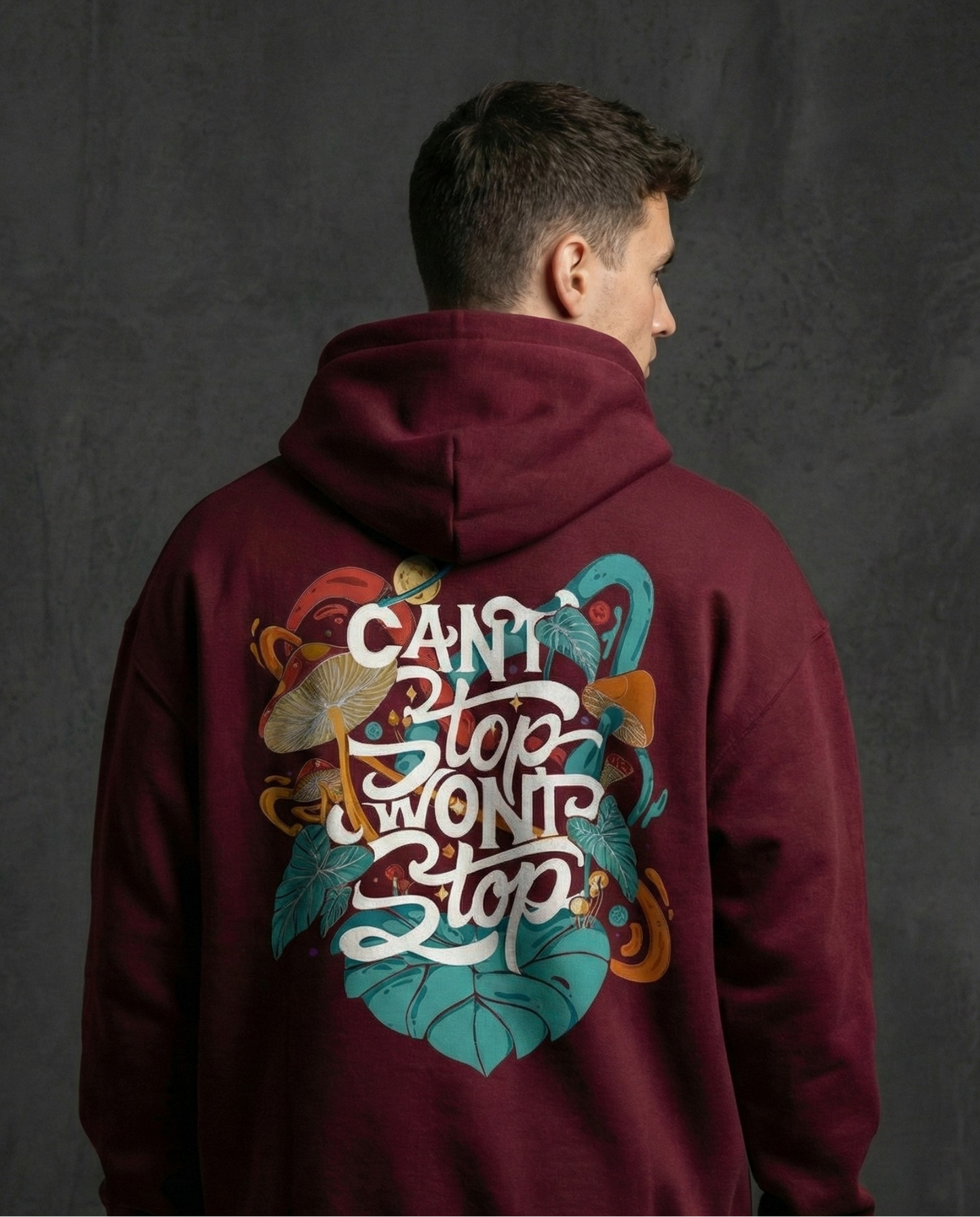 Can't Stop Won't Stop Oversized Hoodie