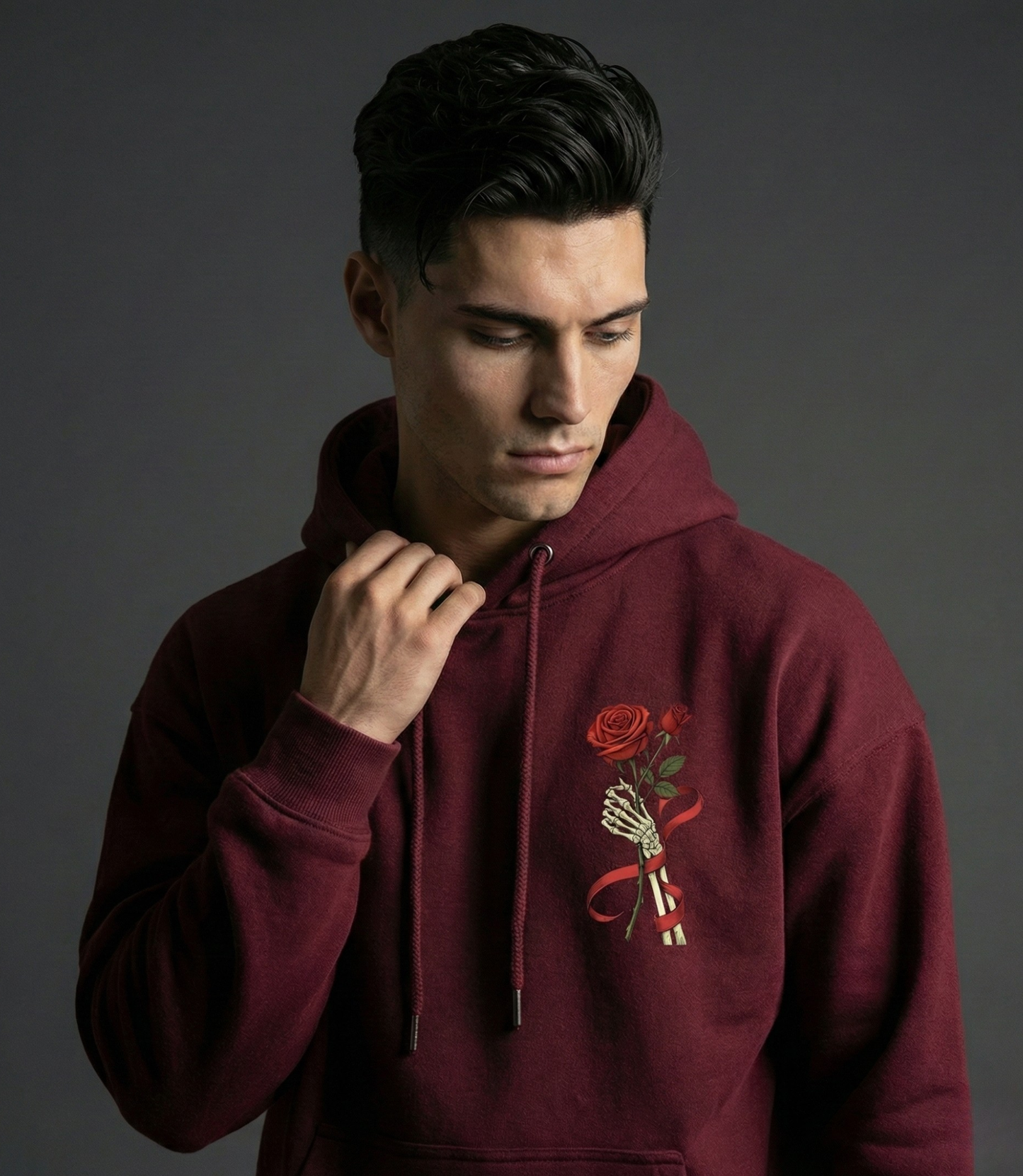 Skull of Roses Oversized Hoodie