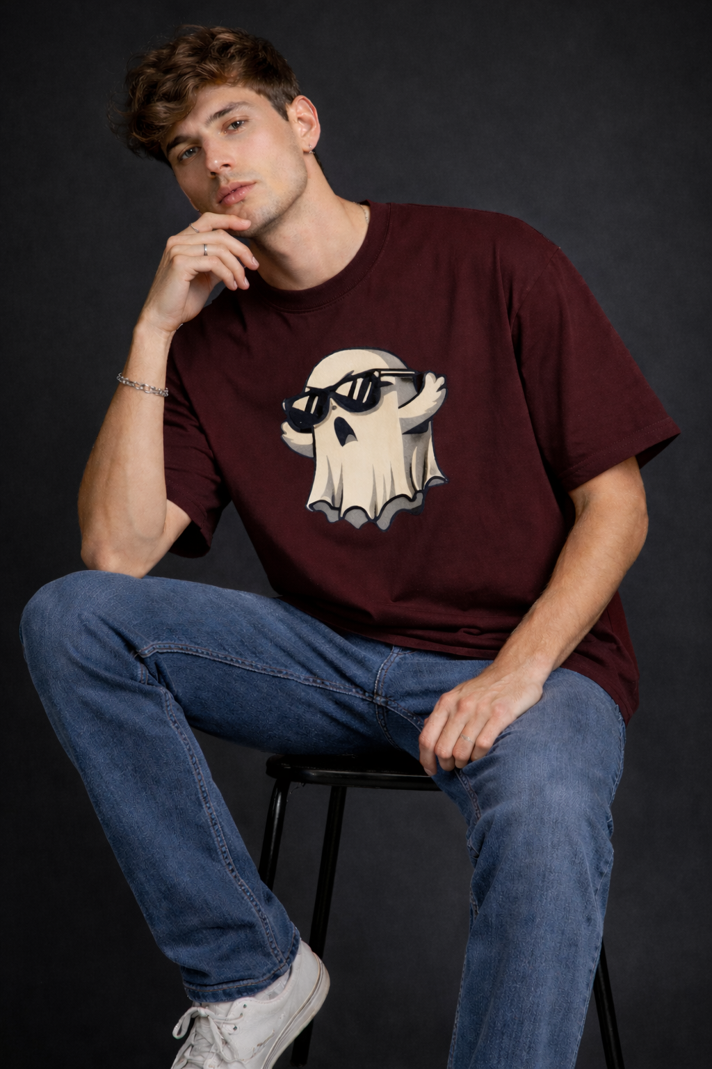 Cool Ghost Oversized T-Shirt