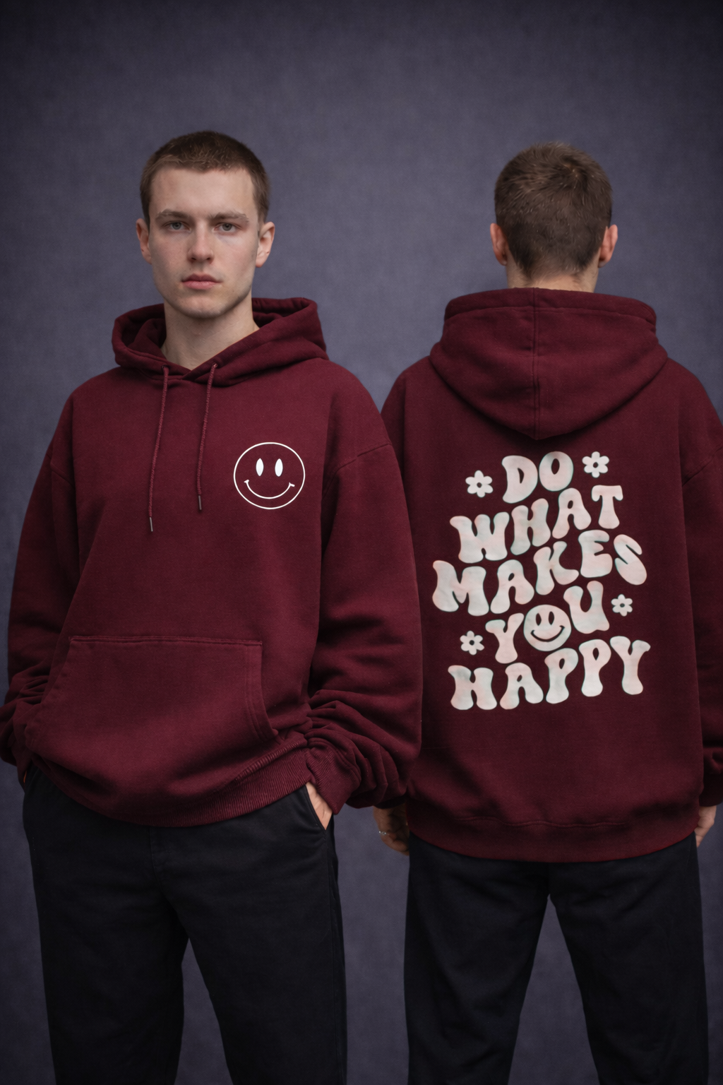 Do What Makes You Happy Men Oversized Hoodie