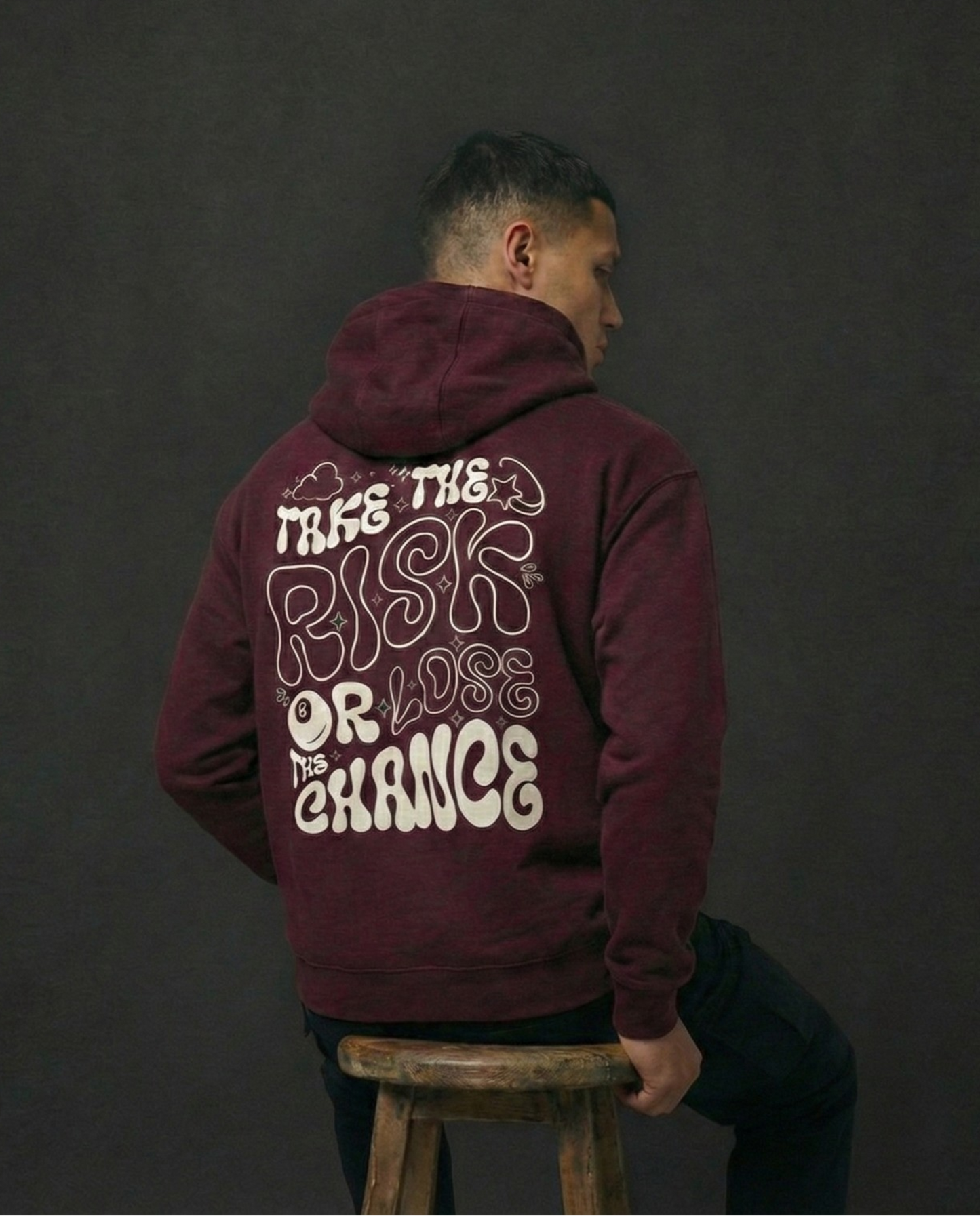 Take the Risk or Lose the Chance Oversized Hoodie