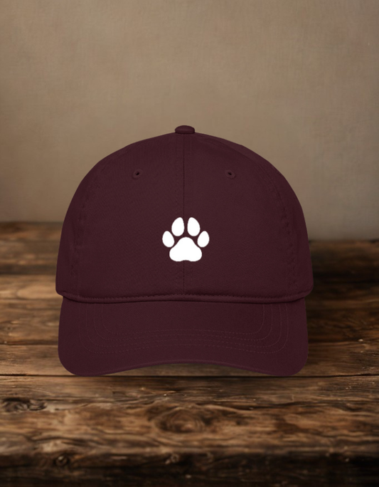 Paw Print Embroidered Baseball Cap
