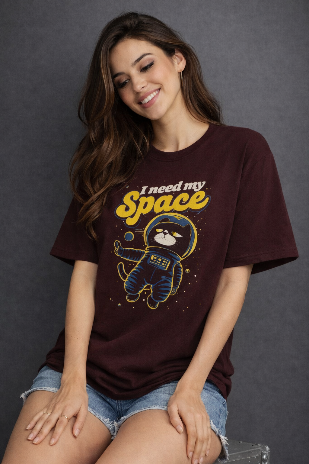 I Need My Space Oversized T-Shirt