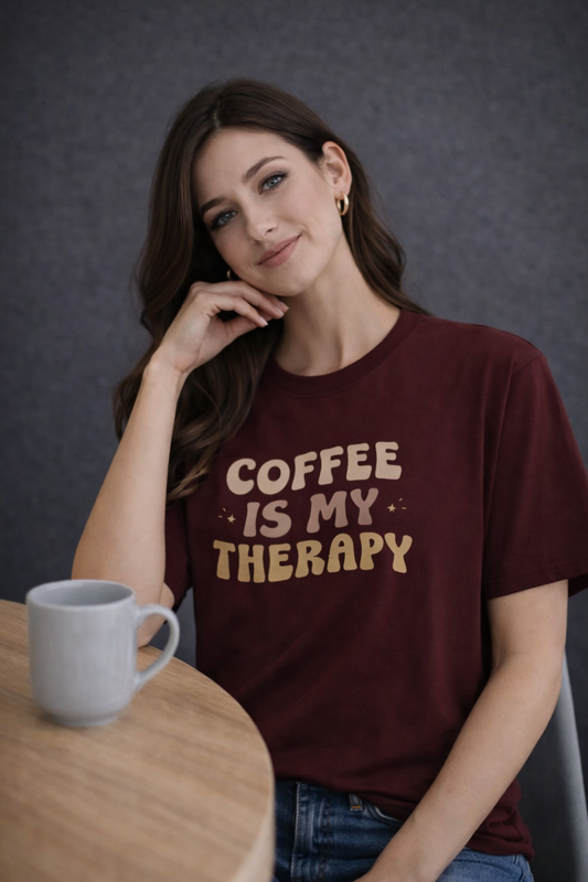 Coffee Is My Therapy Oversized T-Shirt
