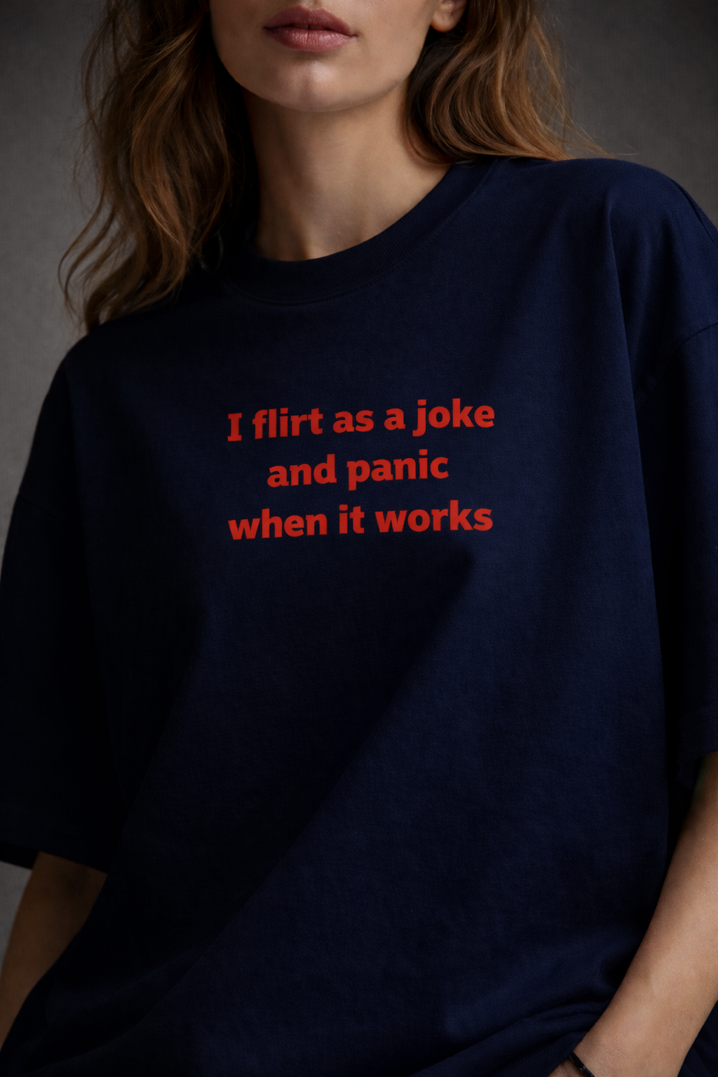 Flirt & Panic Women Oversized T-Shirt