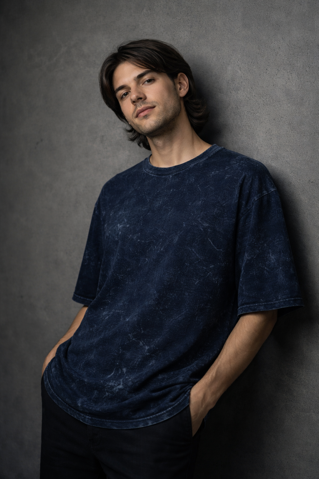Acid washed Men Oversized T-shirt