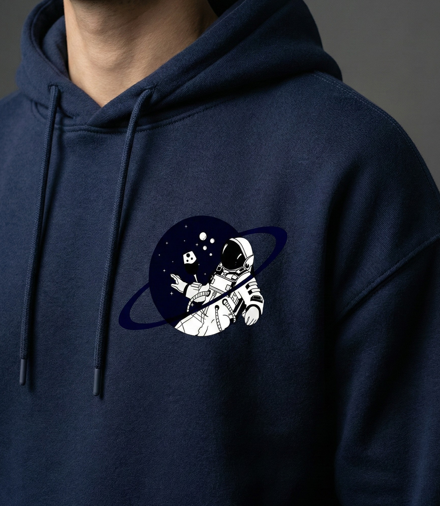 Spaced Out Men Oversized Hoodie