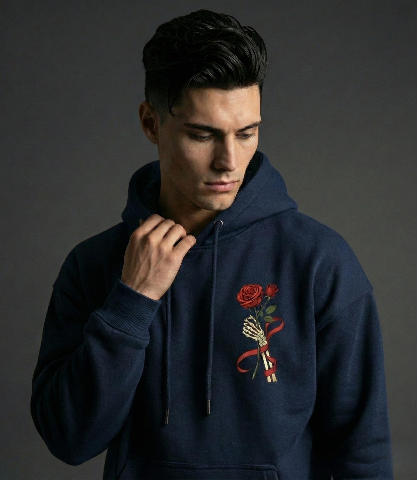 Skull of Roses Oversized Hoodie