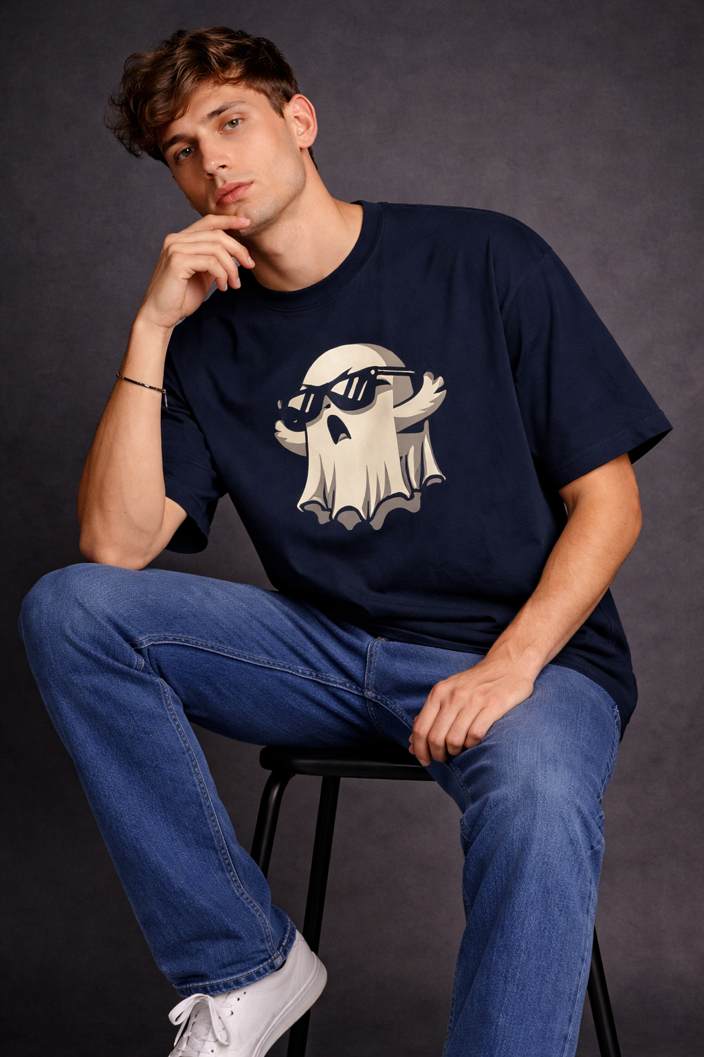 Cool Ghost Oversized T-Shirt
