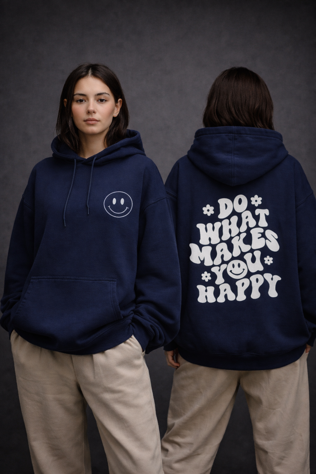 Do What Makes You Happy Women Oversized Hoodie