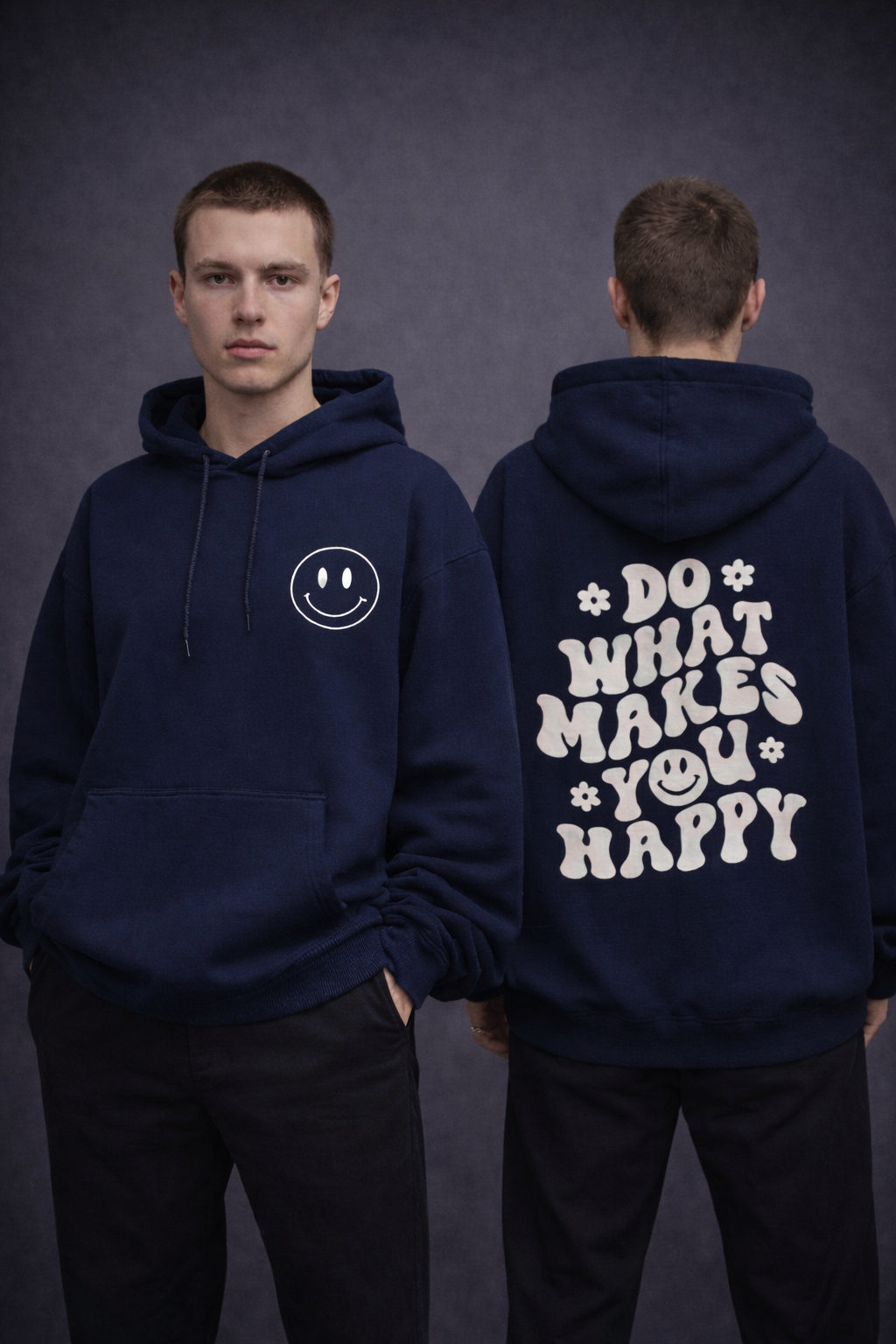 Do What Makes You Happy Men Oversized Hoodie