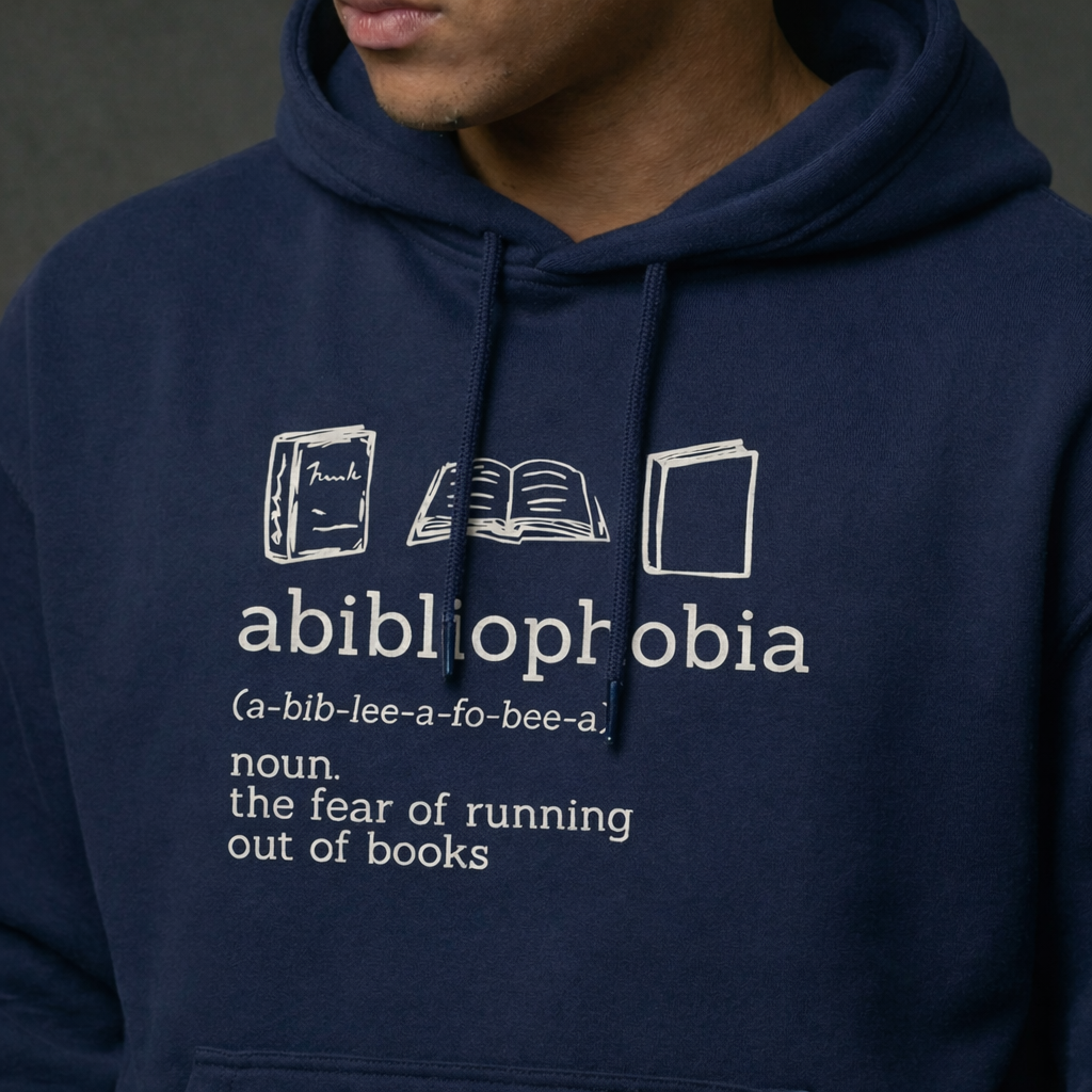 Abibliophobia Men Oversized Hoodie