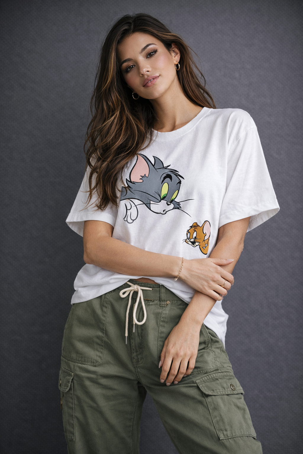 Tom And Jerry Oversized T-Shirt