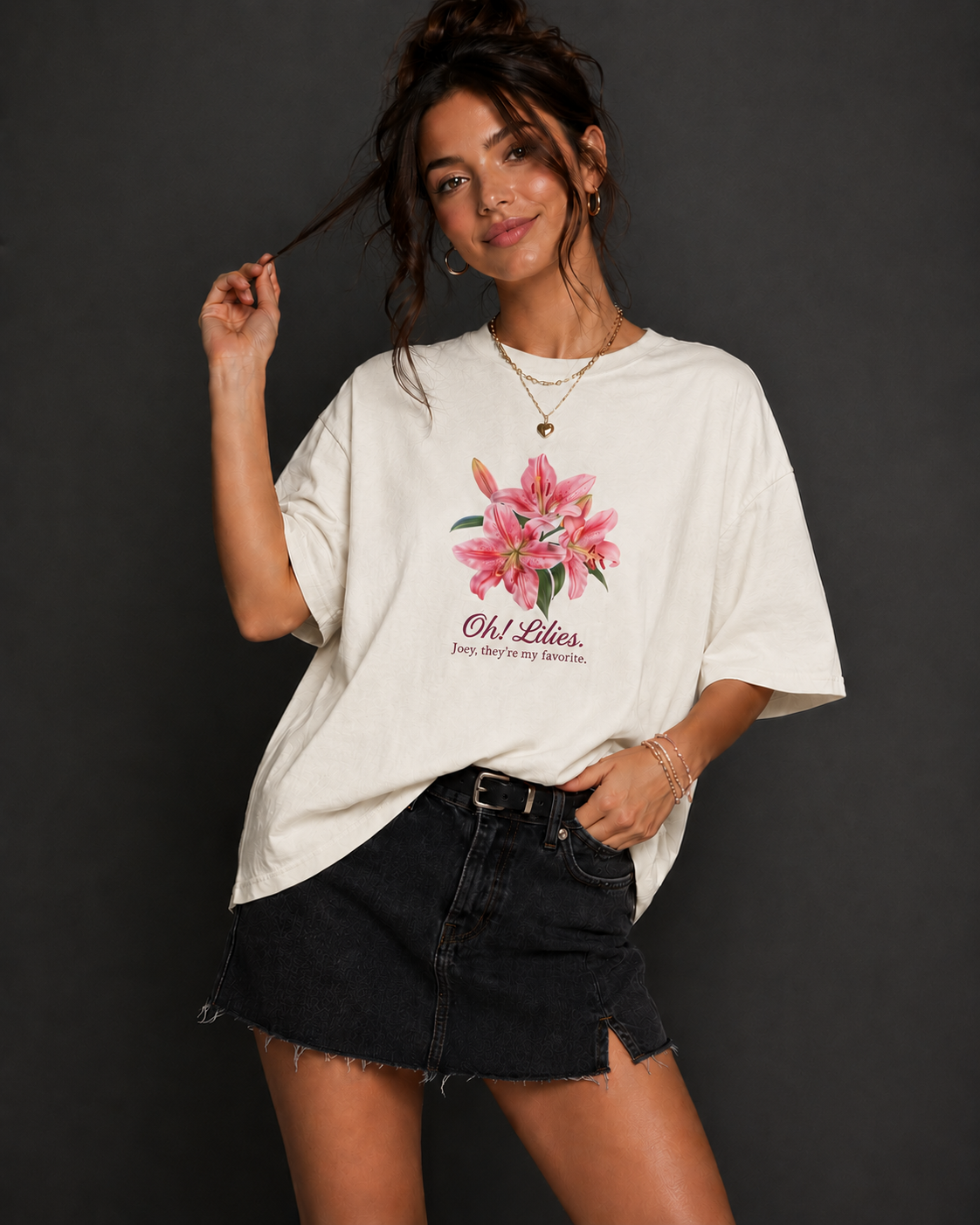 Oh! Lilies Oversized T-Shirt