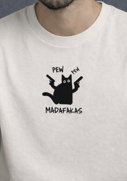 Pew Pew Men Oversized T-Shirt