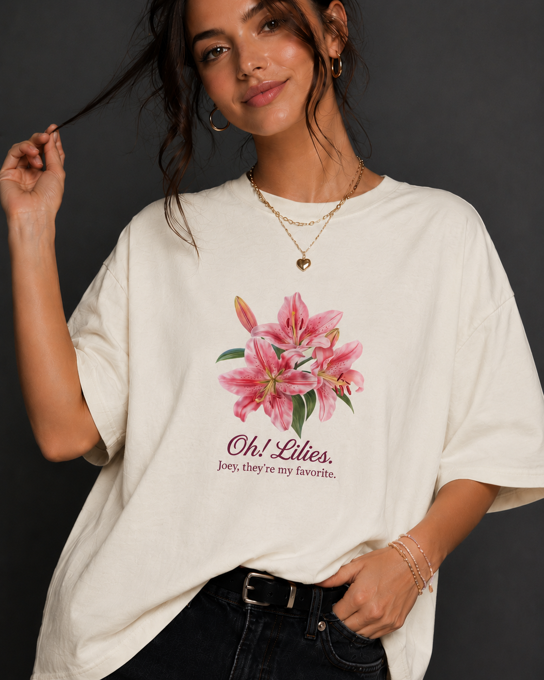 Oh! Lilies Oversized T-Shirt
