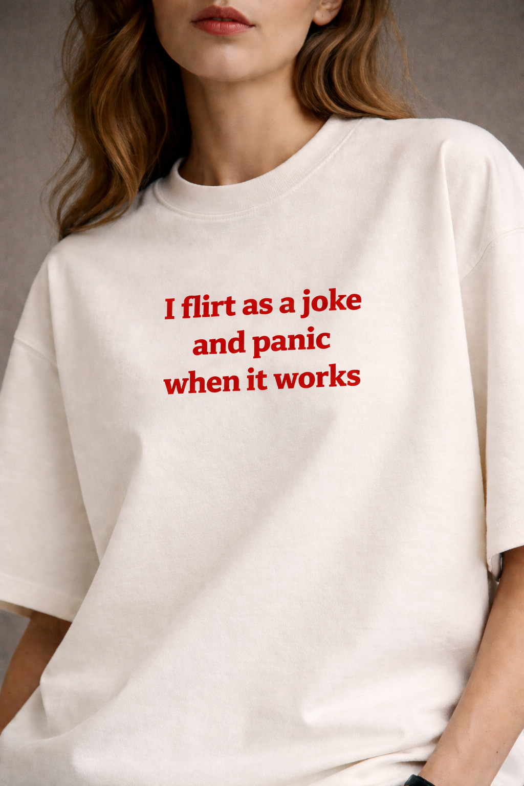 Flirt & Panic Women Oversized T-Shirt