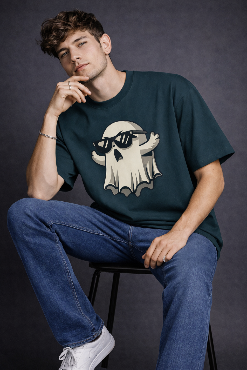 Cool Ghost Oversized T-Shirt