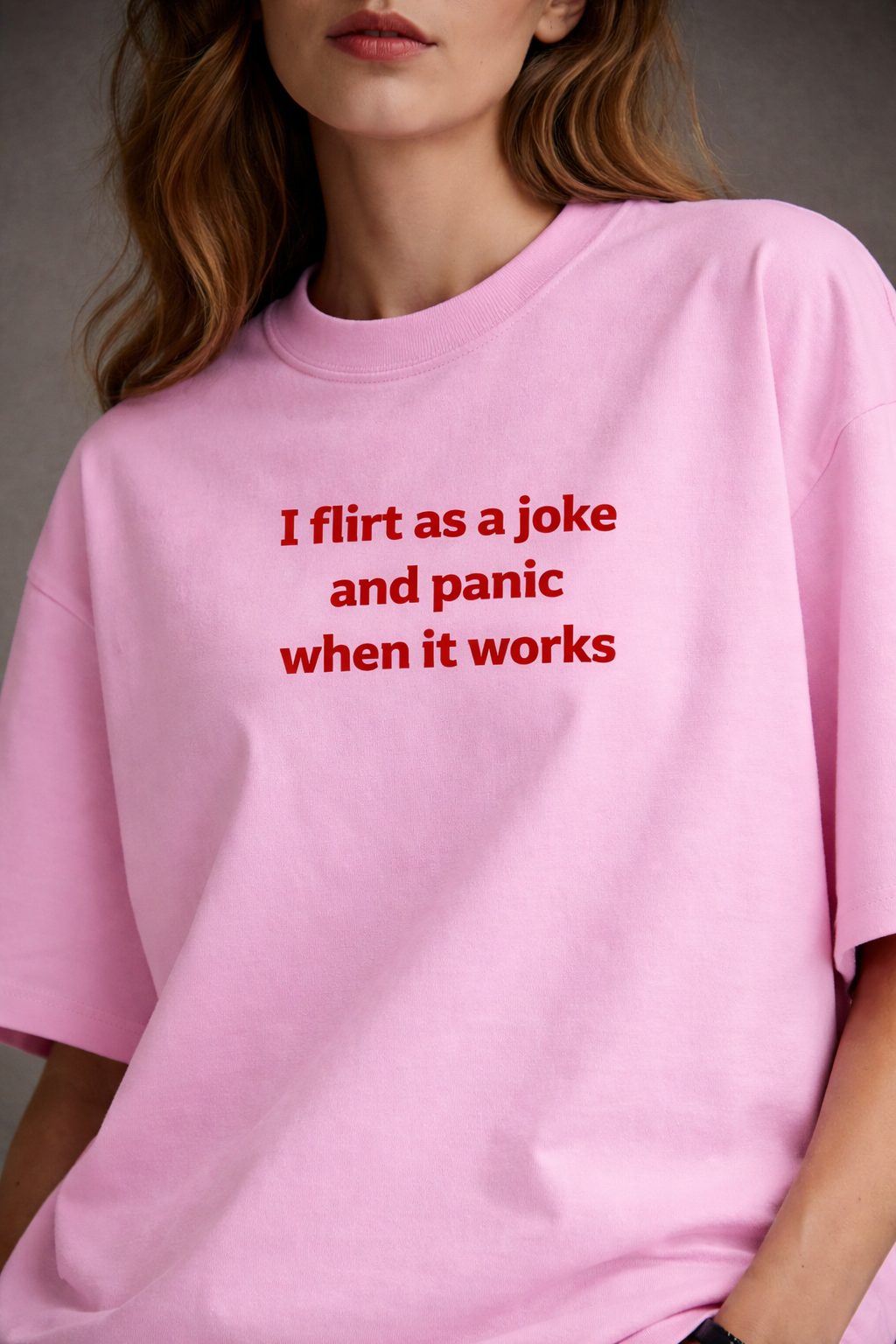 Flirt & Panic Women Oversized T-Shirt