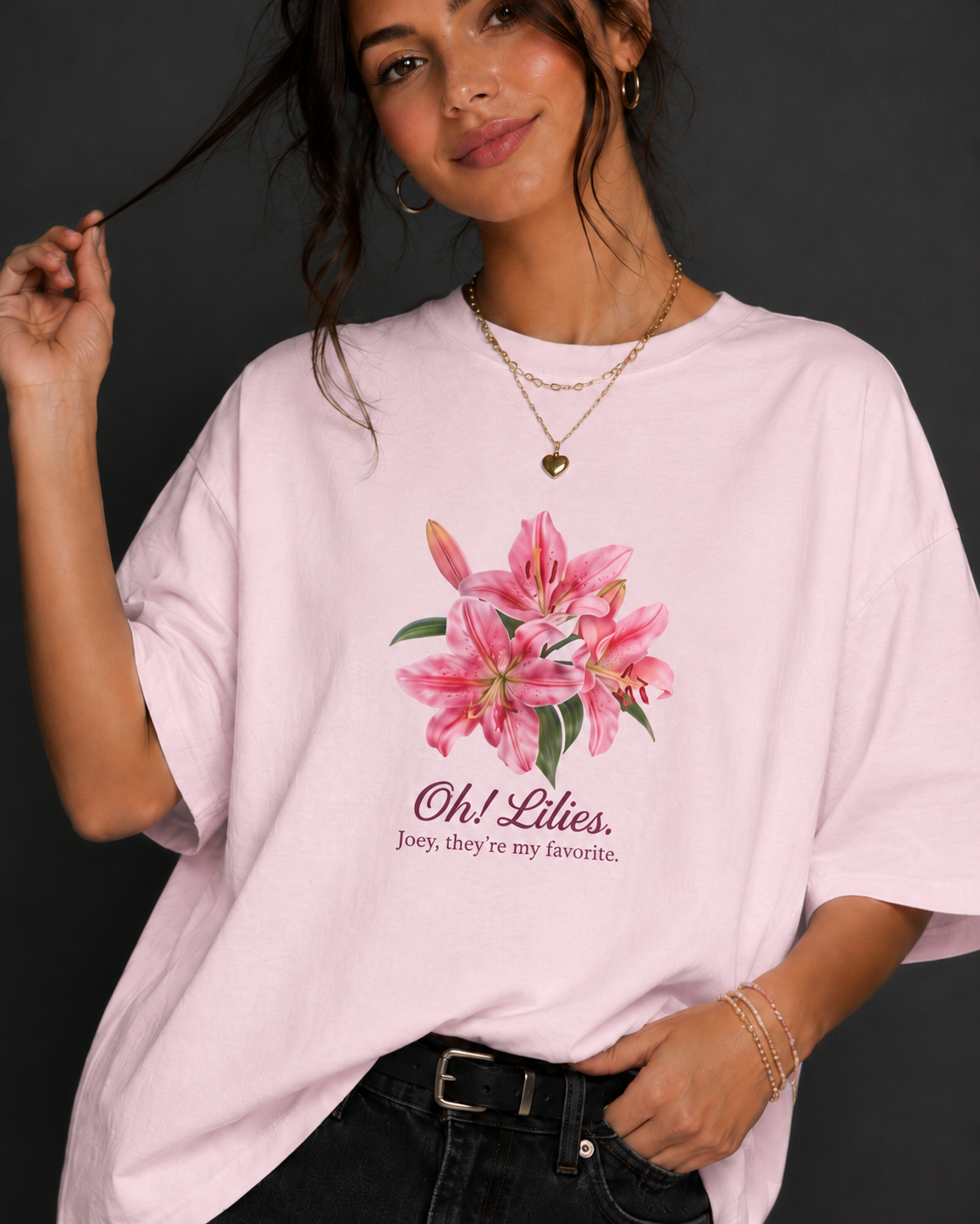 Oh! Lilies Oversized T-Shirt