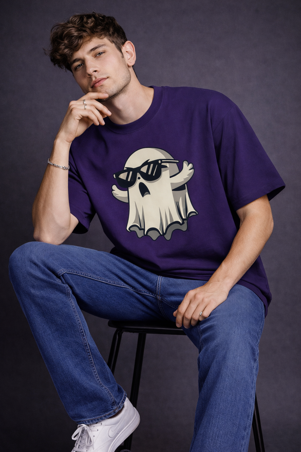 Cool Ghost Oversized T-Shirt