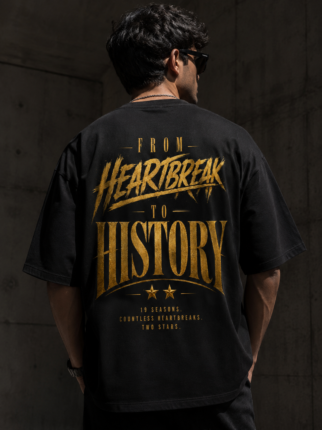 RCB Golden Era Men Oversized T-Shirt
