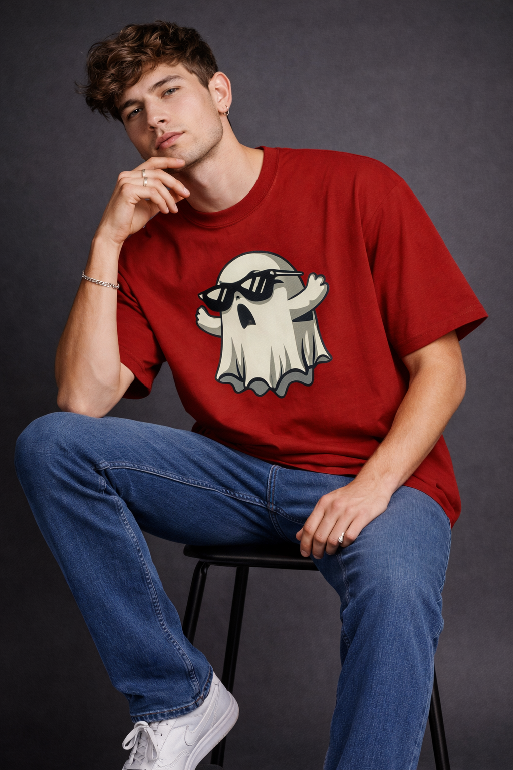 Cool Ghost Oversized T-Shirt