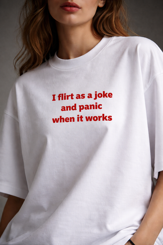 Flirt & Panic Women Oversized T-Shirt