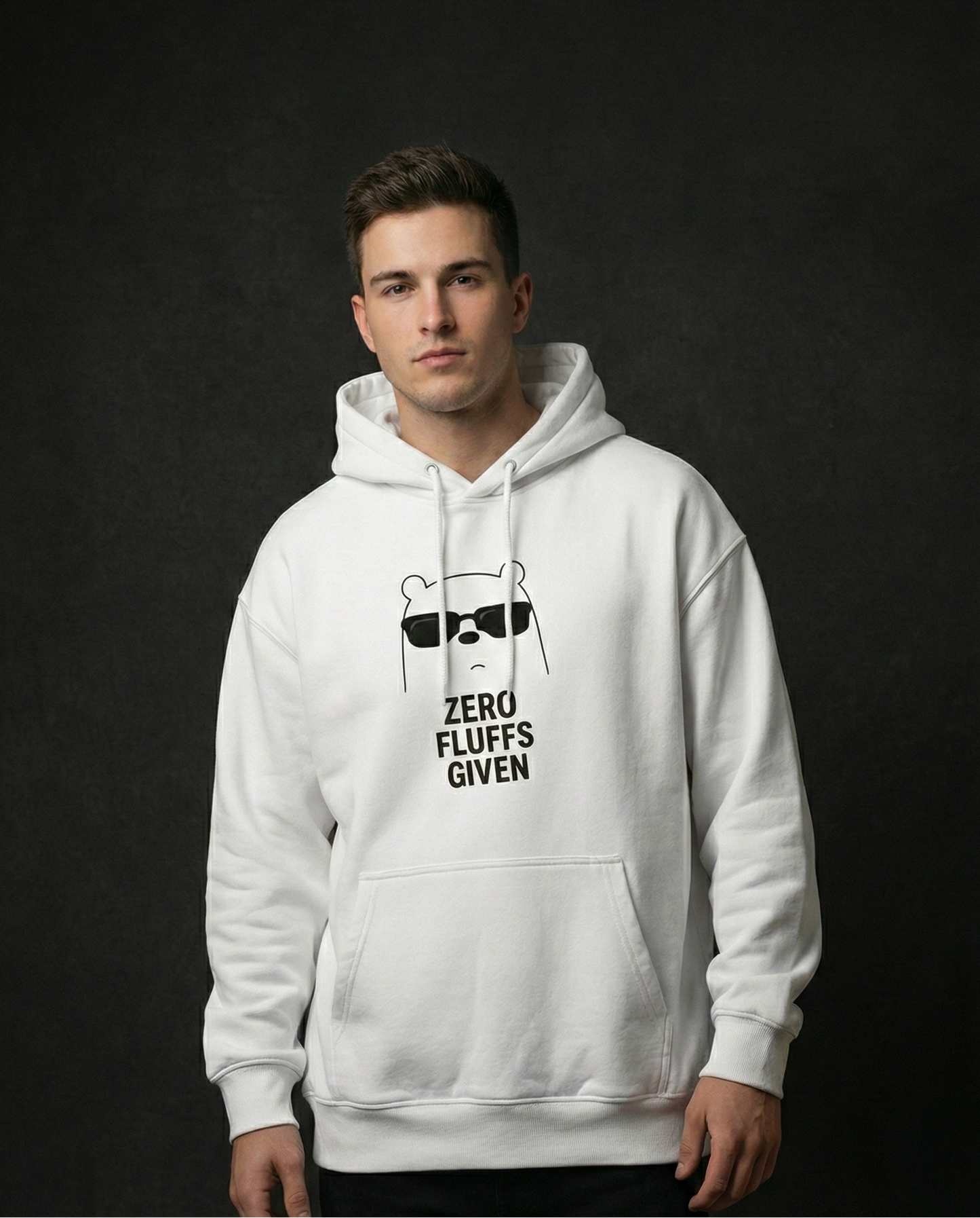Zero Fluffs Given Men Oversized Hoodie