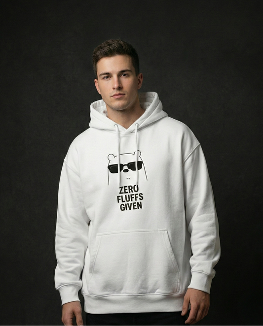 Zero Fluffs Given Men Oversized Hoodie