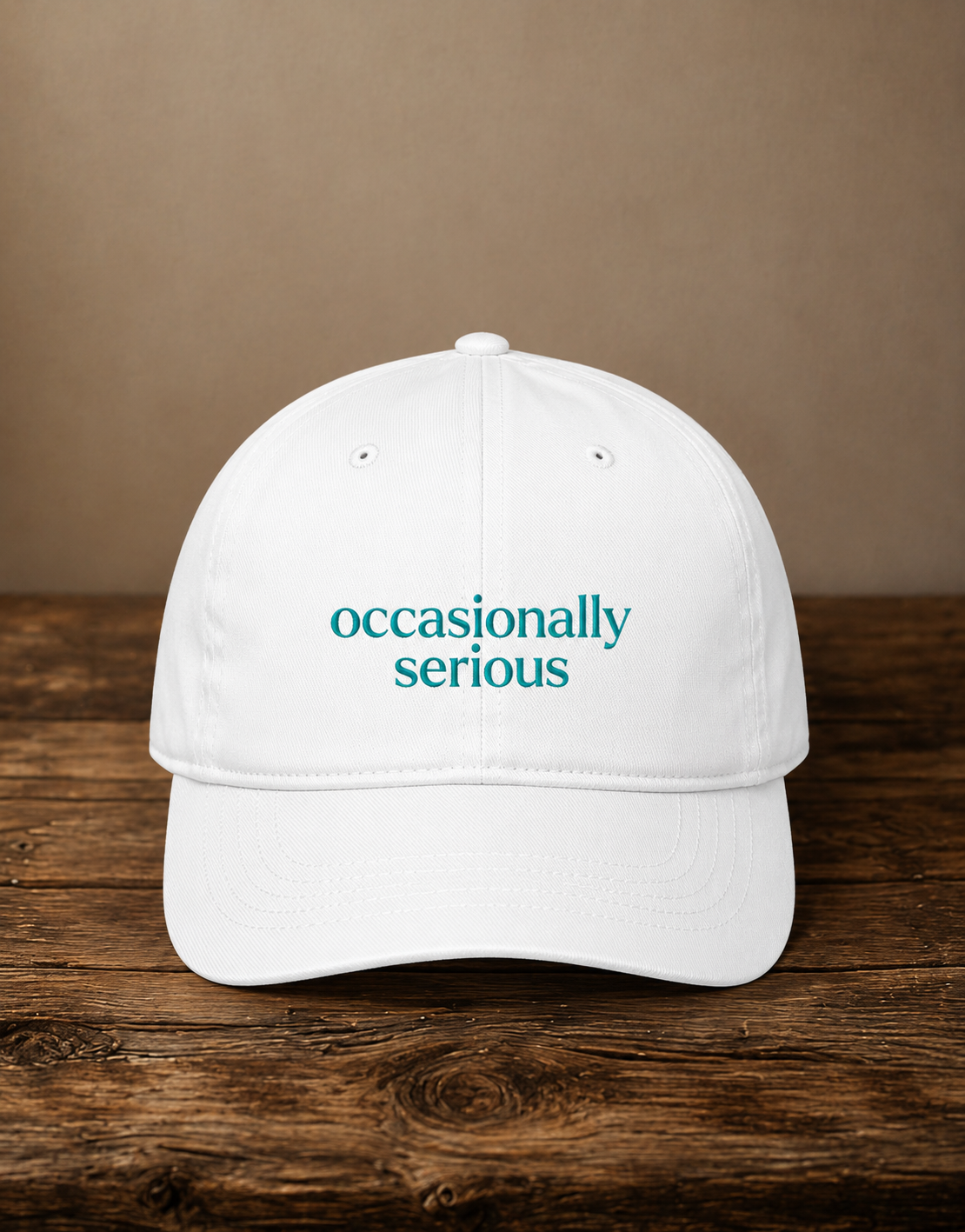 Occasionally Serious Embroidered Baseball Cap