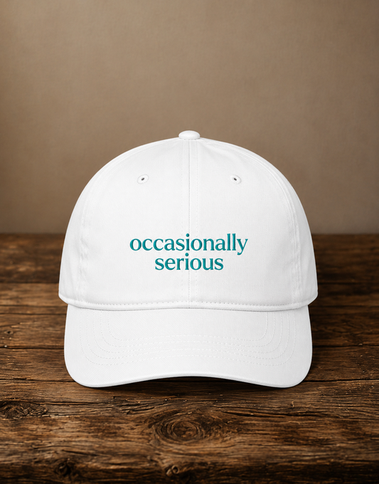 Occasionally Serious Embroidered Baseball Cap