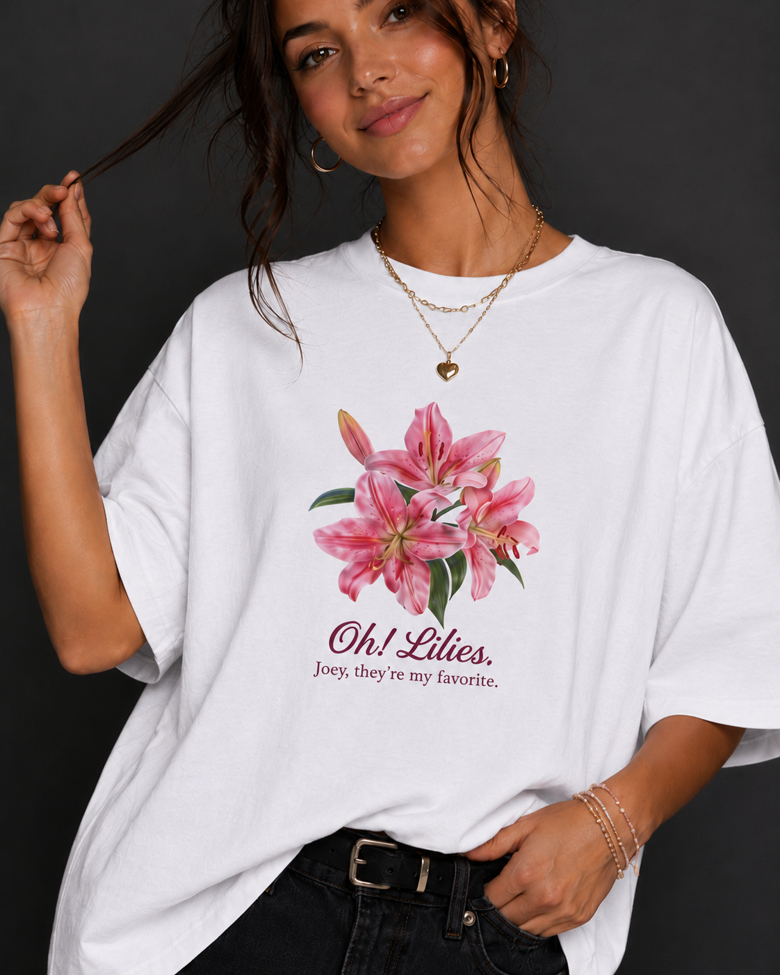 Oh! Lilies Oversized T-Shirt
