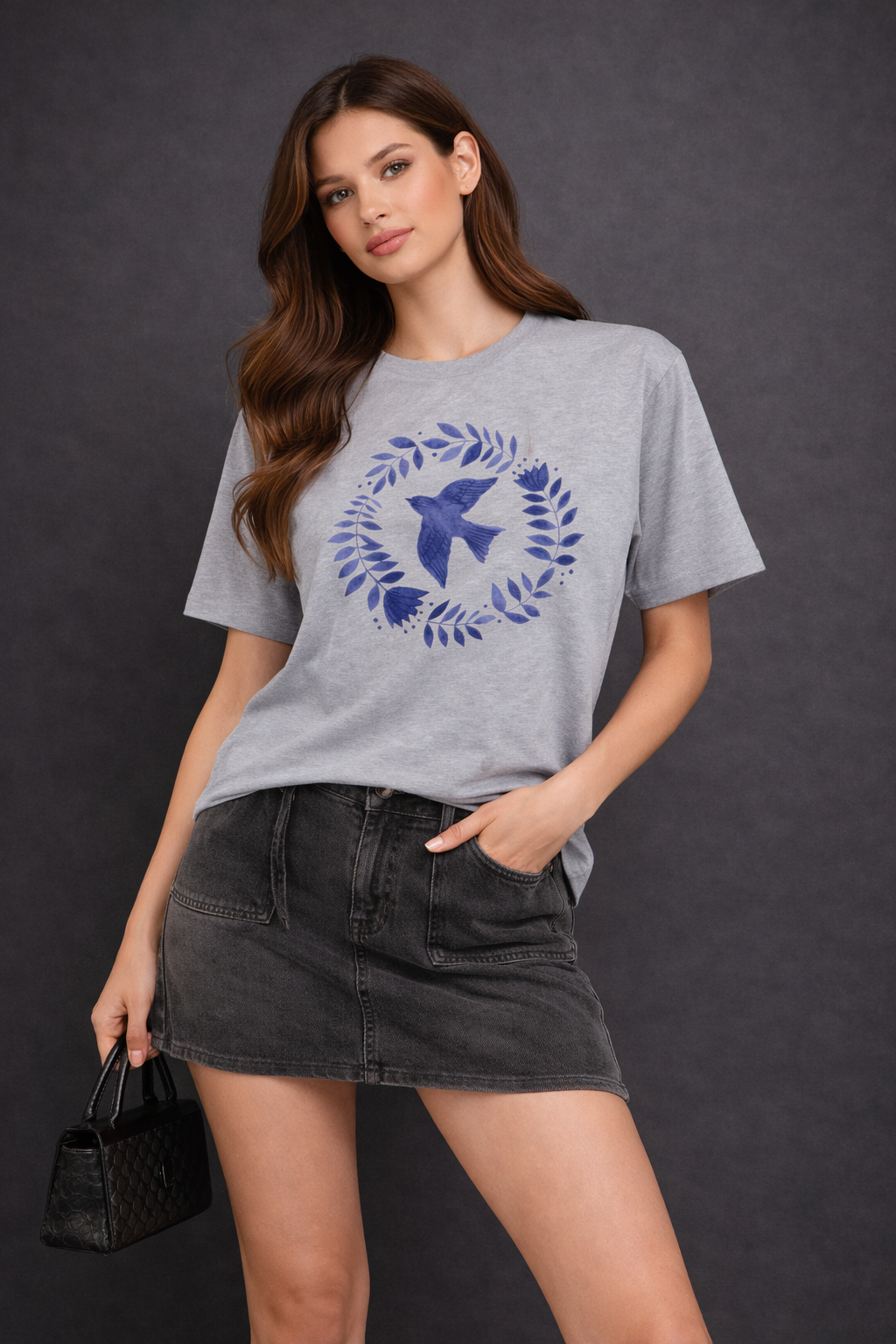 Blue Bird Oversized T-Shirt