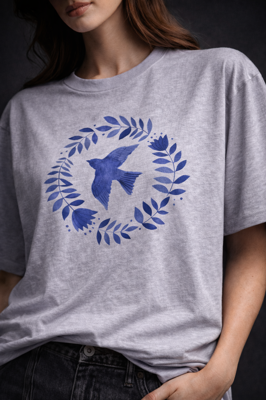 Blue Bird Oversized T-Shirt