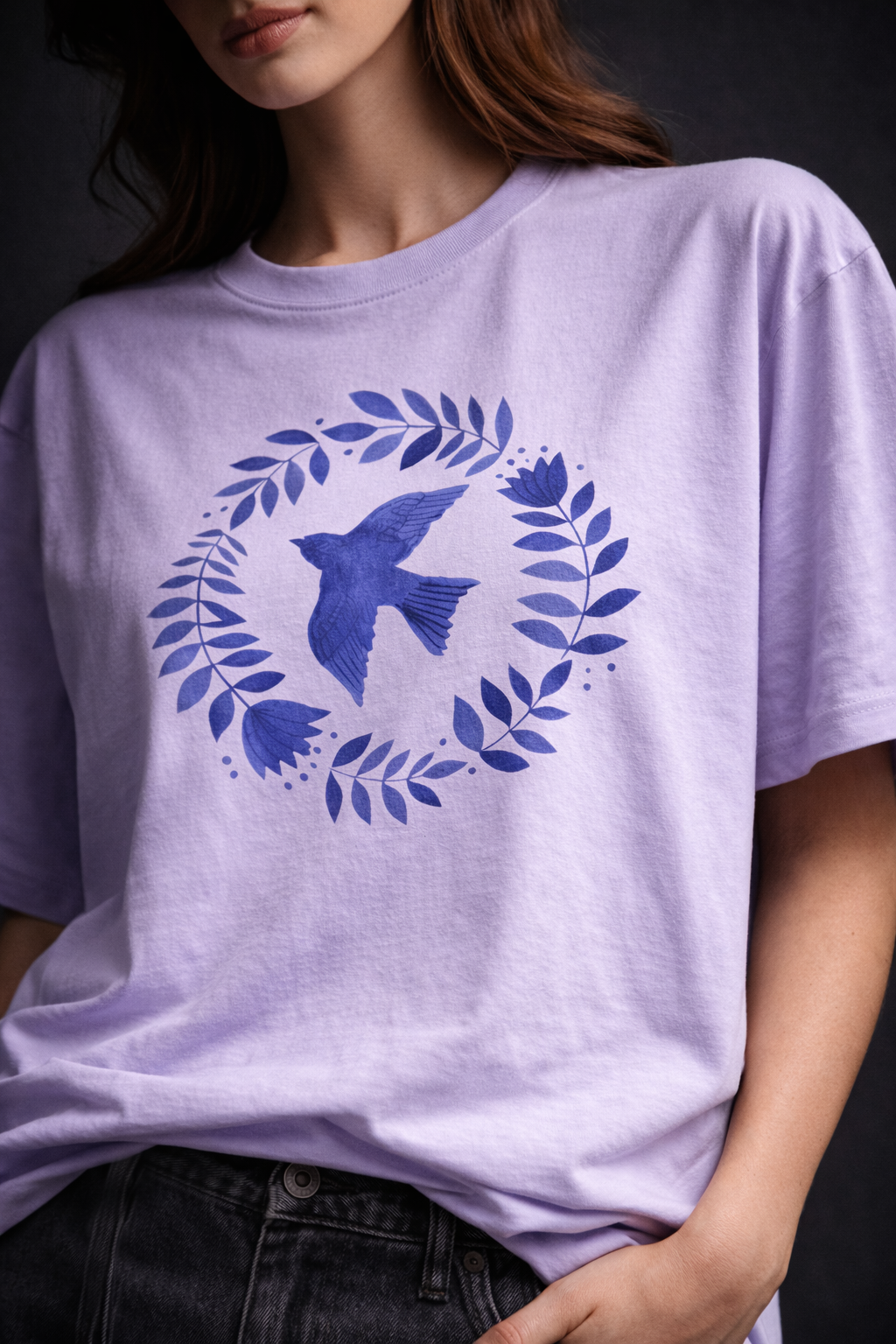 Blue Bird Oversized T-Shirt