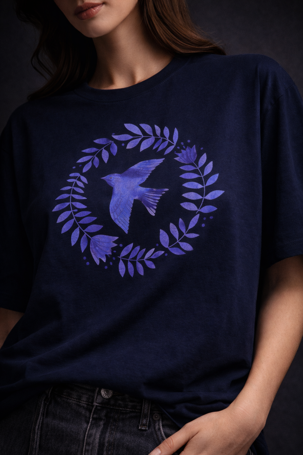 Blue Bird Oversized T-Shirt