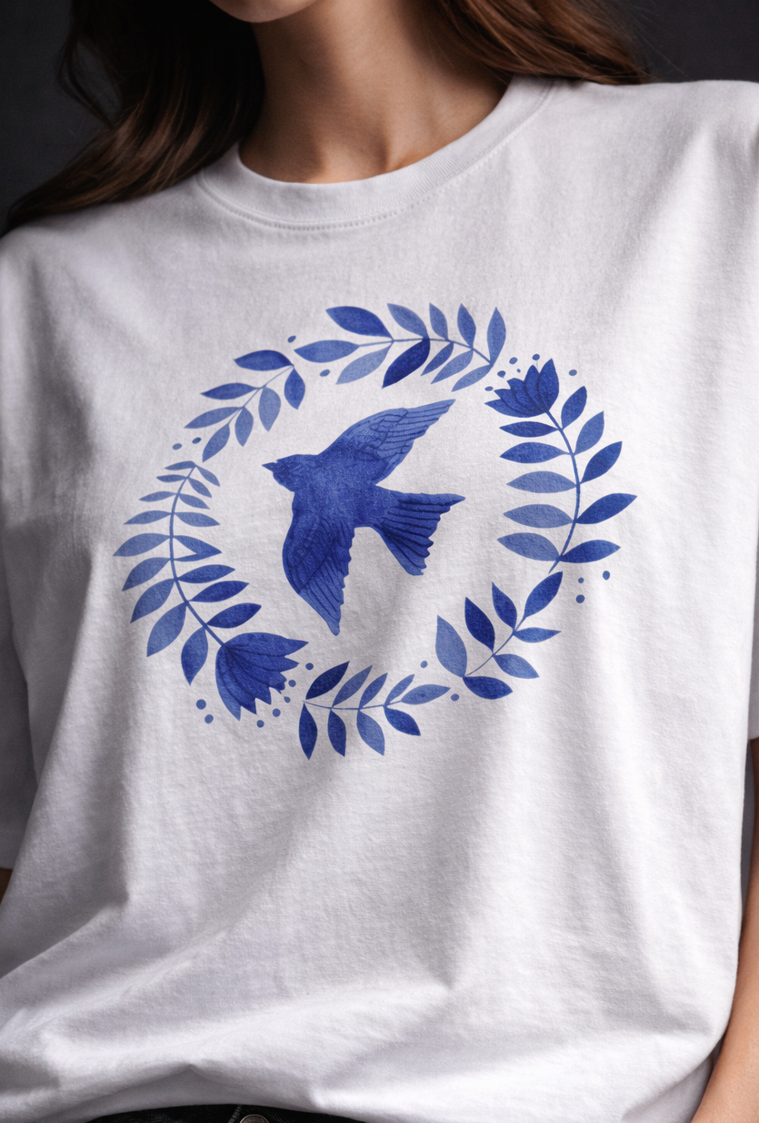 Blue Bird Oversized T-Shirt