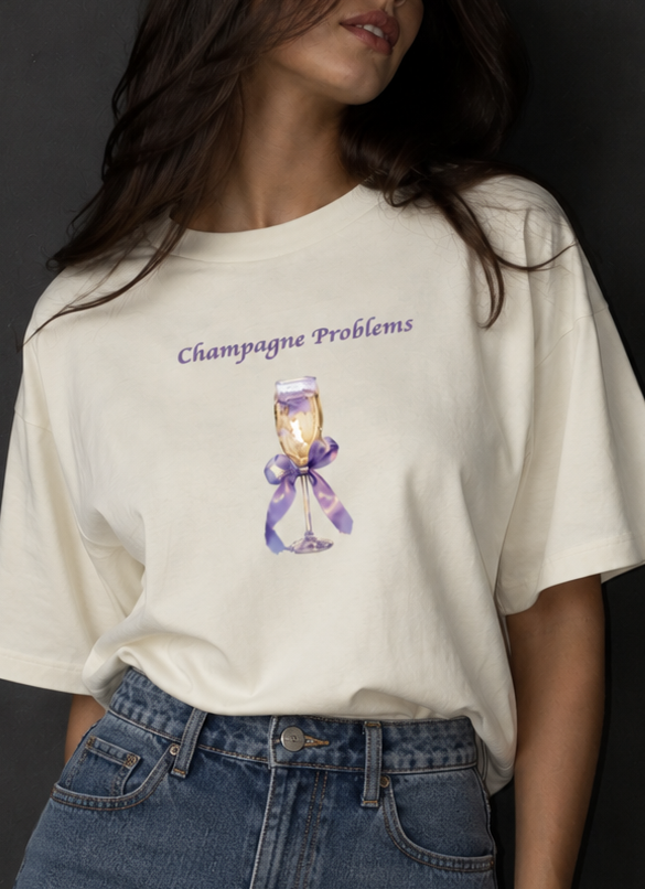 Champagne Problems Oversized T-Shirt