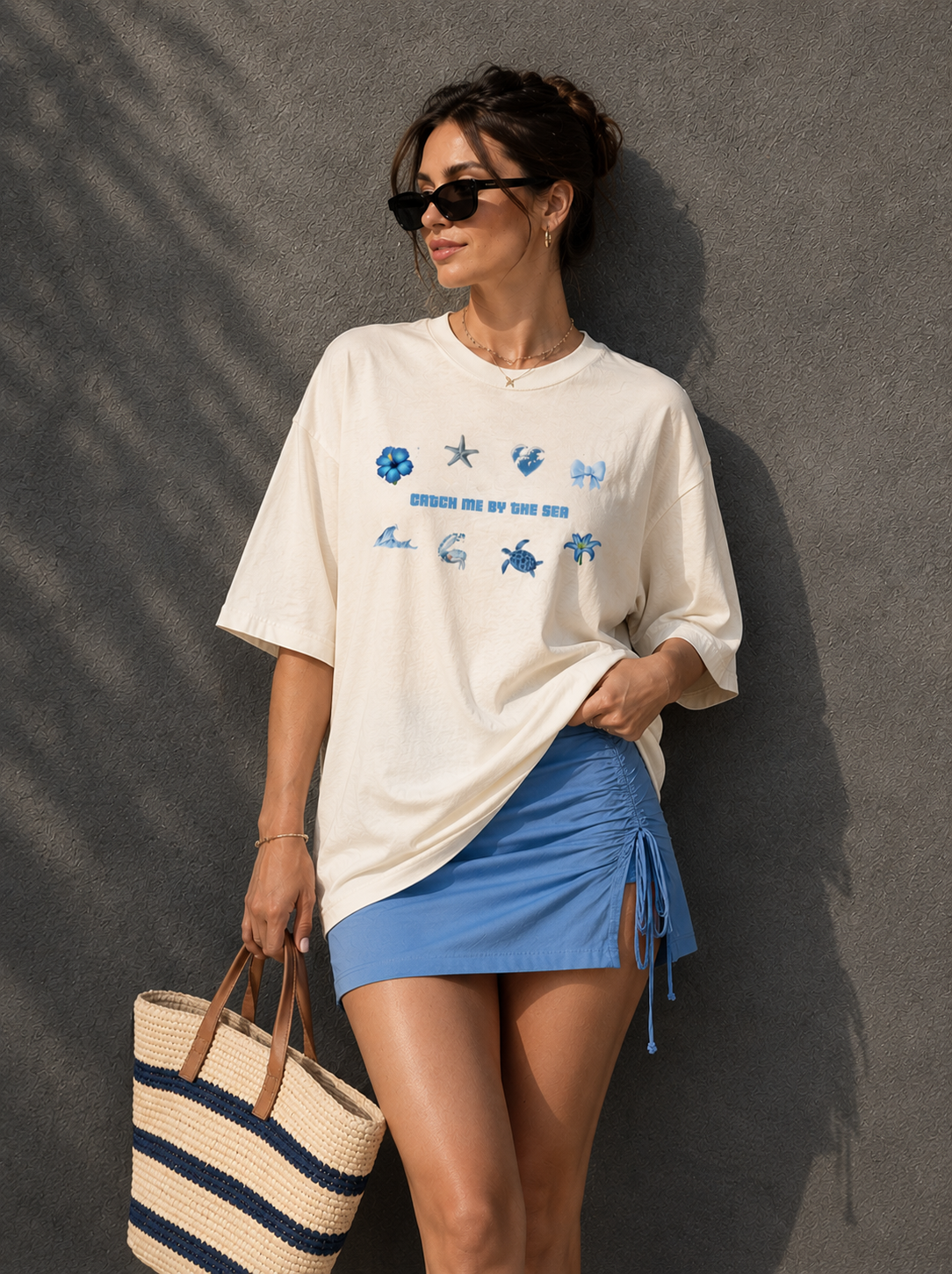 By The Sea Oversized T-Shirt