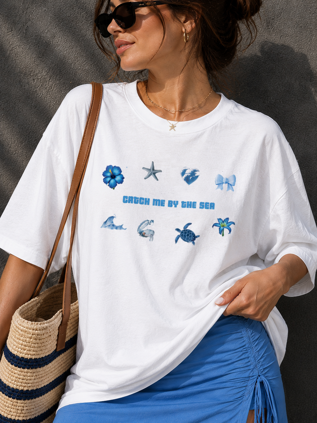 By The Sea Oversized T-Shirt