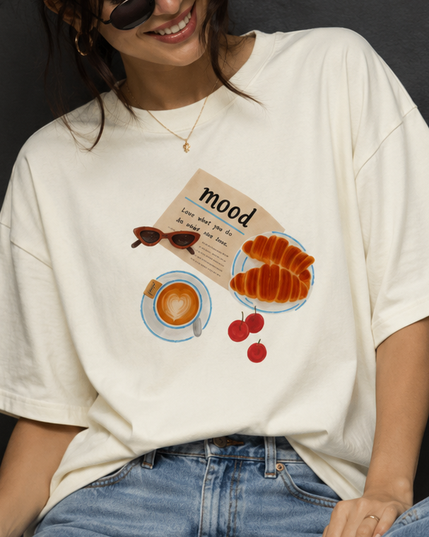 Cafe Core Oversized T-Shirt