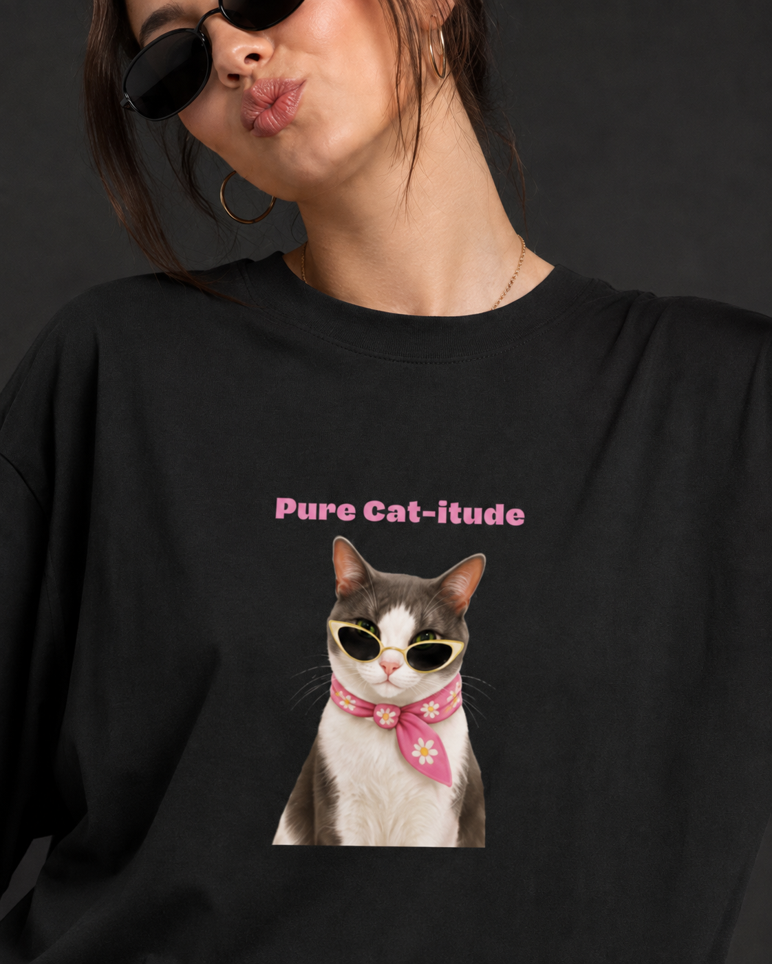 Pure Cat-itude Oversized T-Shirt
