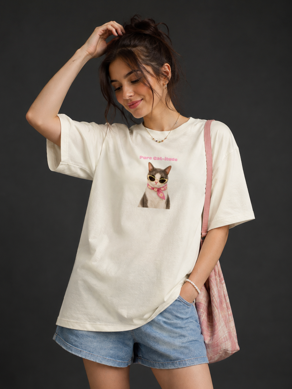 Pure Cat-itude Oversized T-Shirt