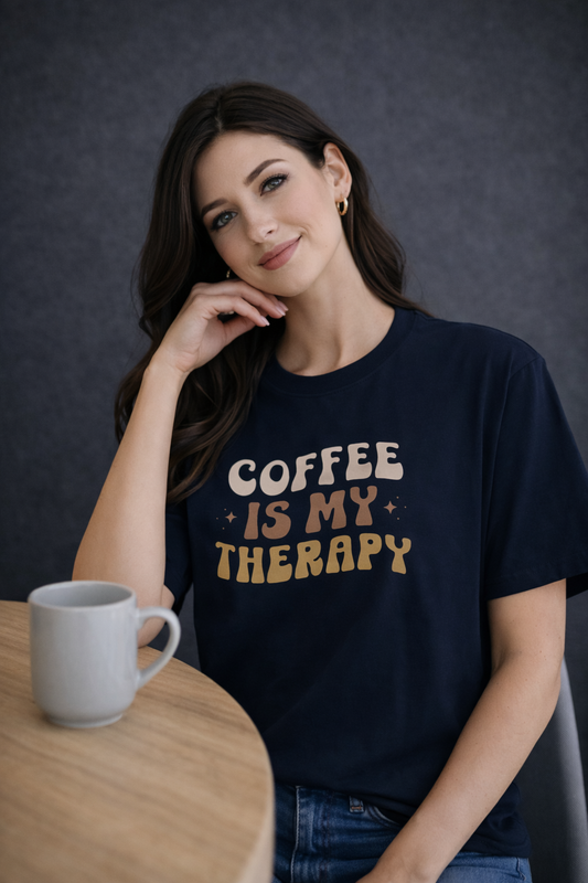 Coffee Is My Therapy Oversized T-Shirt