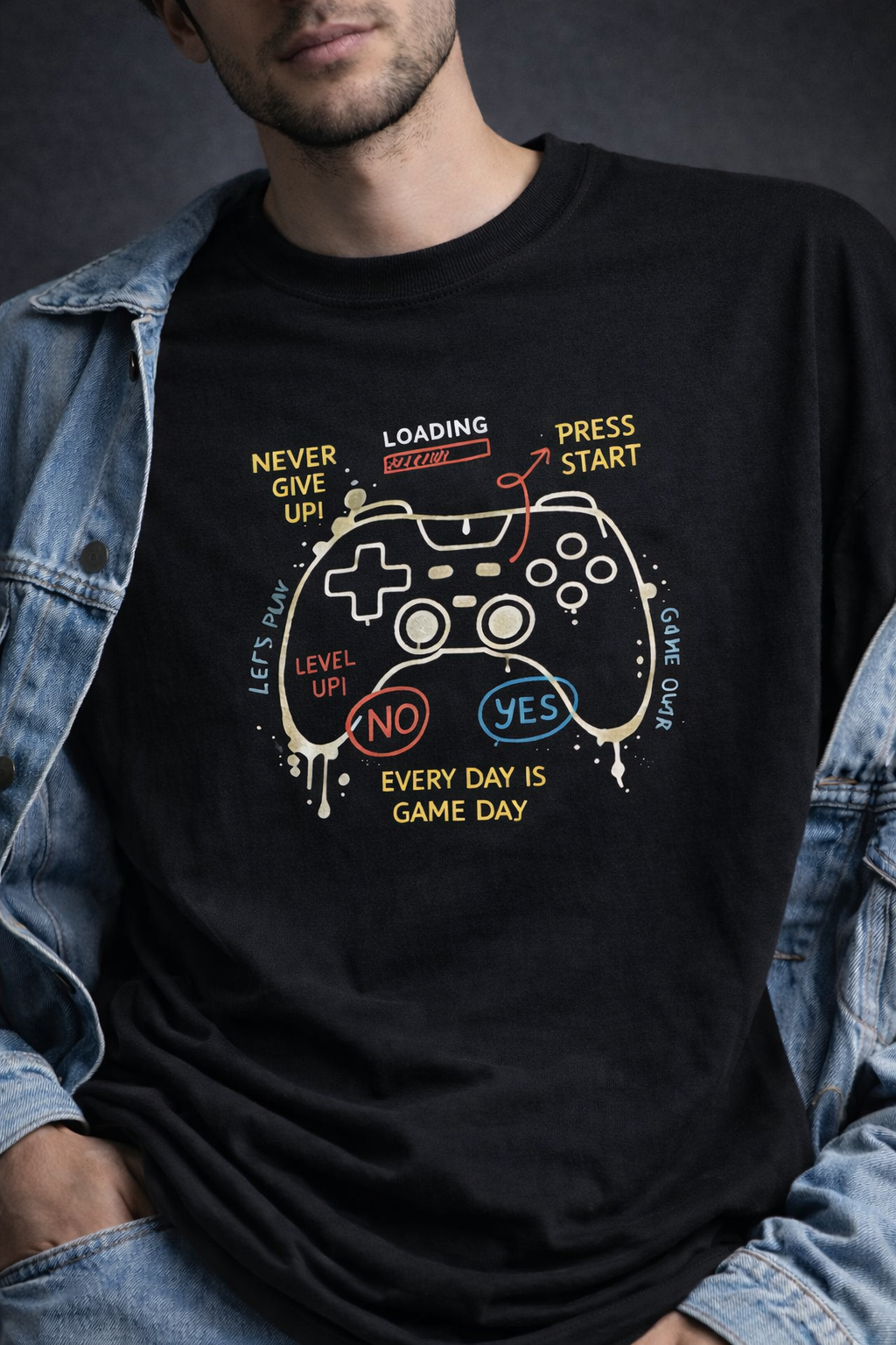 Gamer Men Oversized T-Shirt