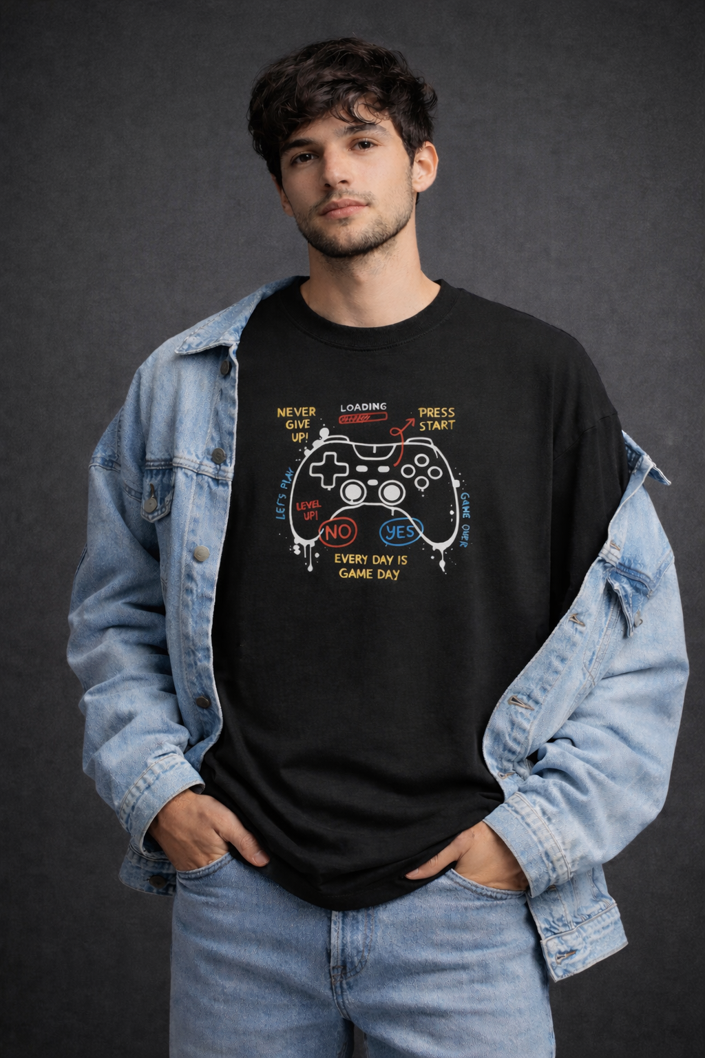 Gamer Men Oversized T-Shirt
