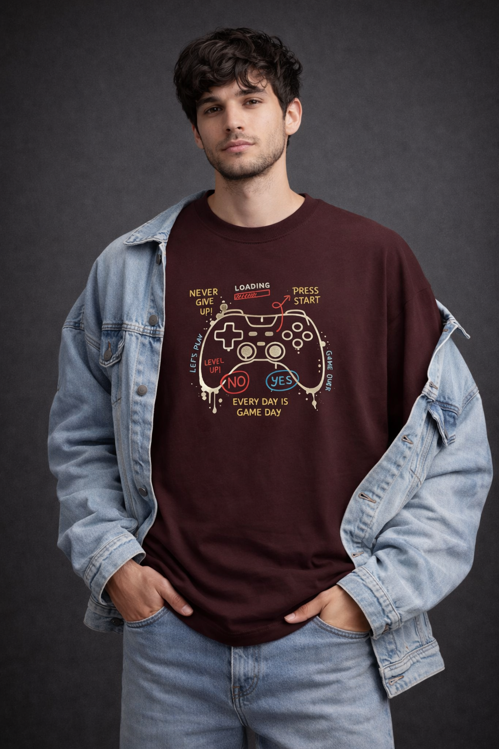 Gamer Men Oversized T-Shirt