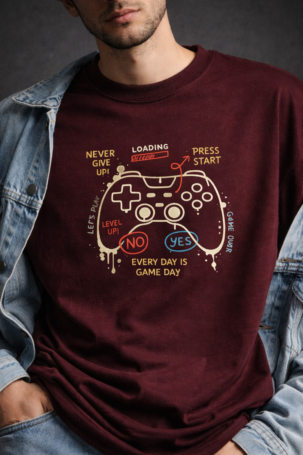 Gamer Men Oversized T-Shirt
